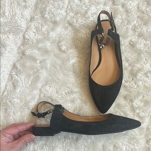 Jessica‎ Simpson Black Women's Slingback Flats Size 6